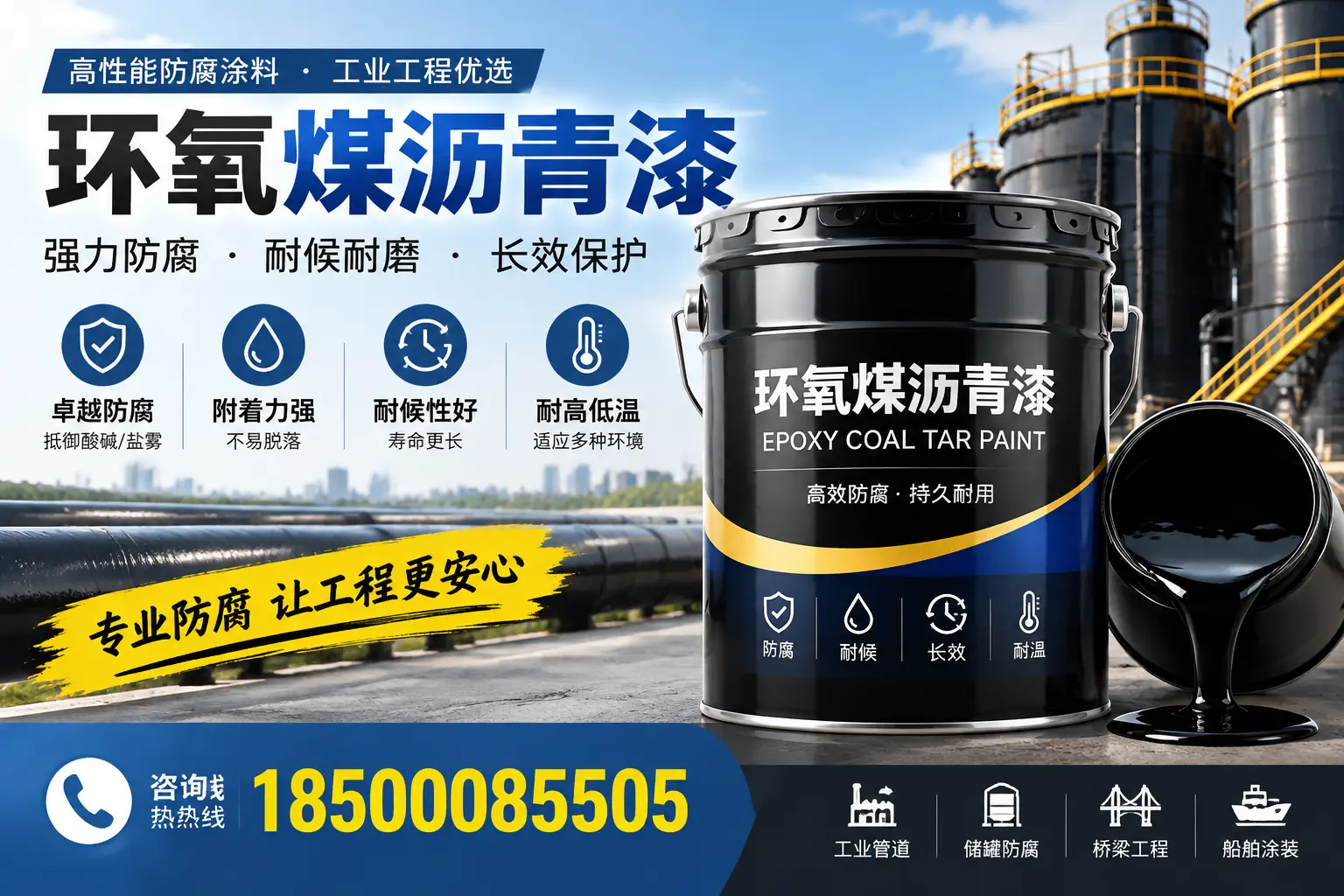 环氧煤沥青漆的施工方法与注意事项，确保在石家庄顺利完成
